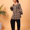 Abstract Leaf Kurti